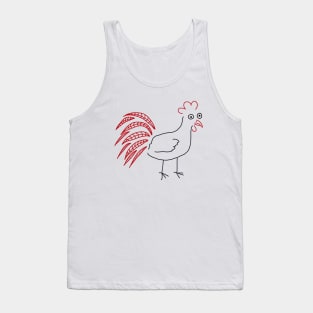The Scared Rooster Tank Top
